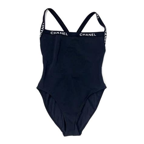 chanel bathing suit one piece|chanel swimwear vintage.